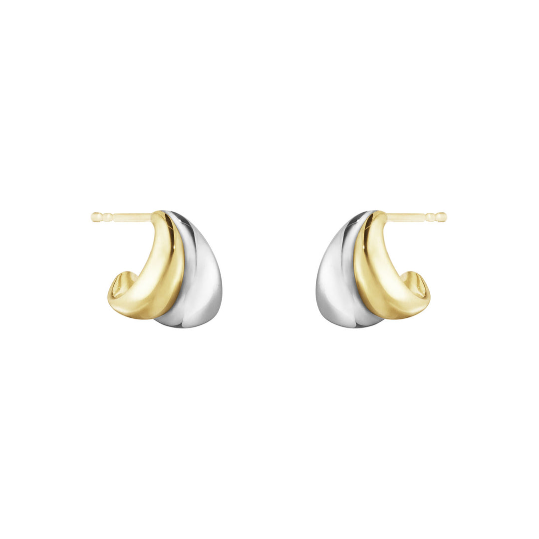 Gull og silfur eyrnalokkar - Georg Jensen