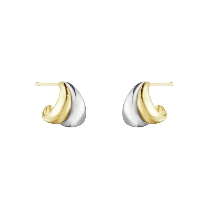 Gull og silfur eyrnalokkar - Georg Jensen