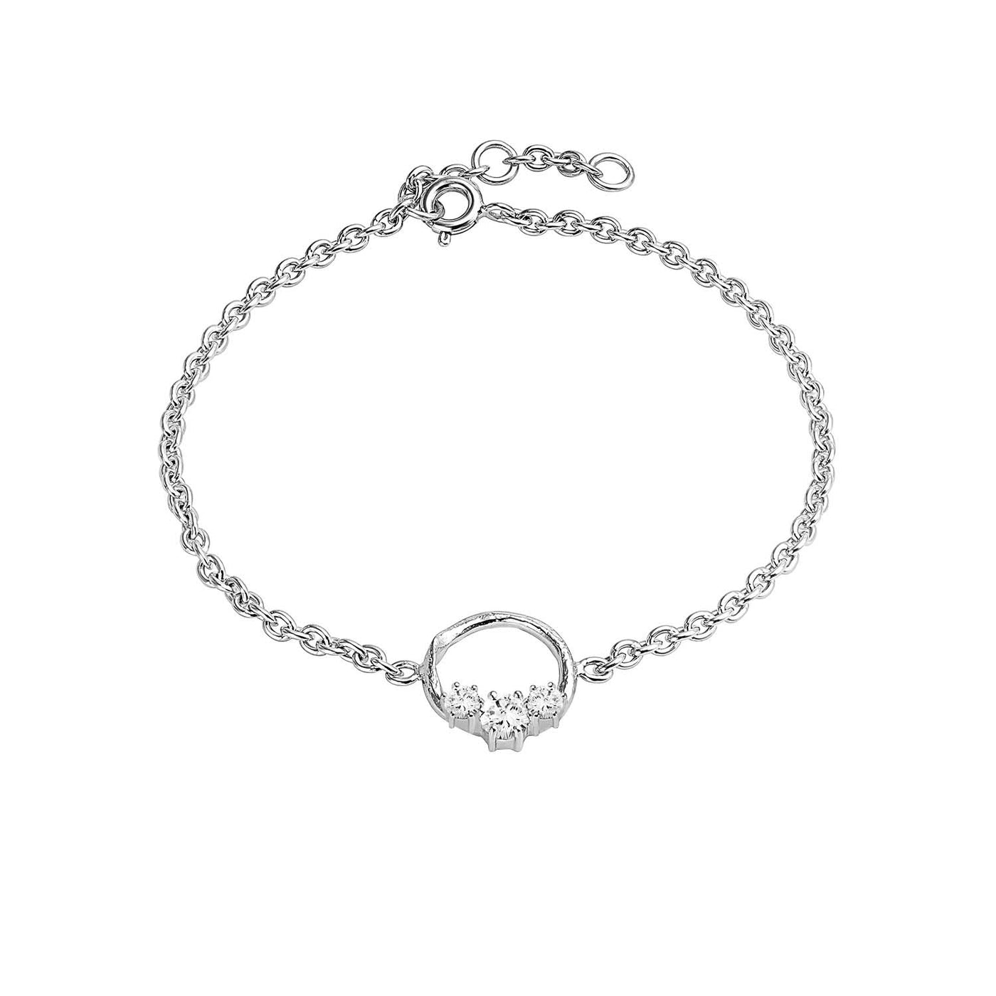 Silfurarmband með zirkonia