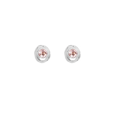 Silfureyrnalokkar með morganite
