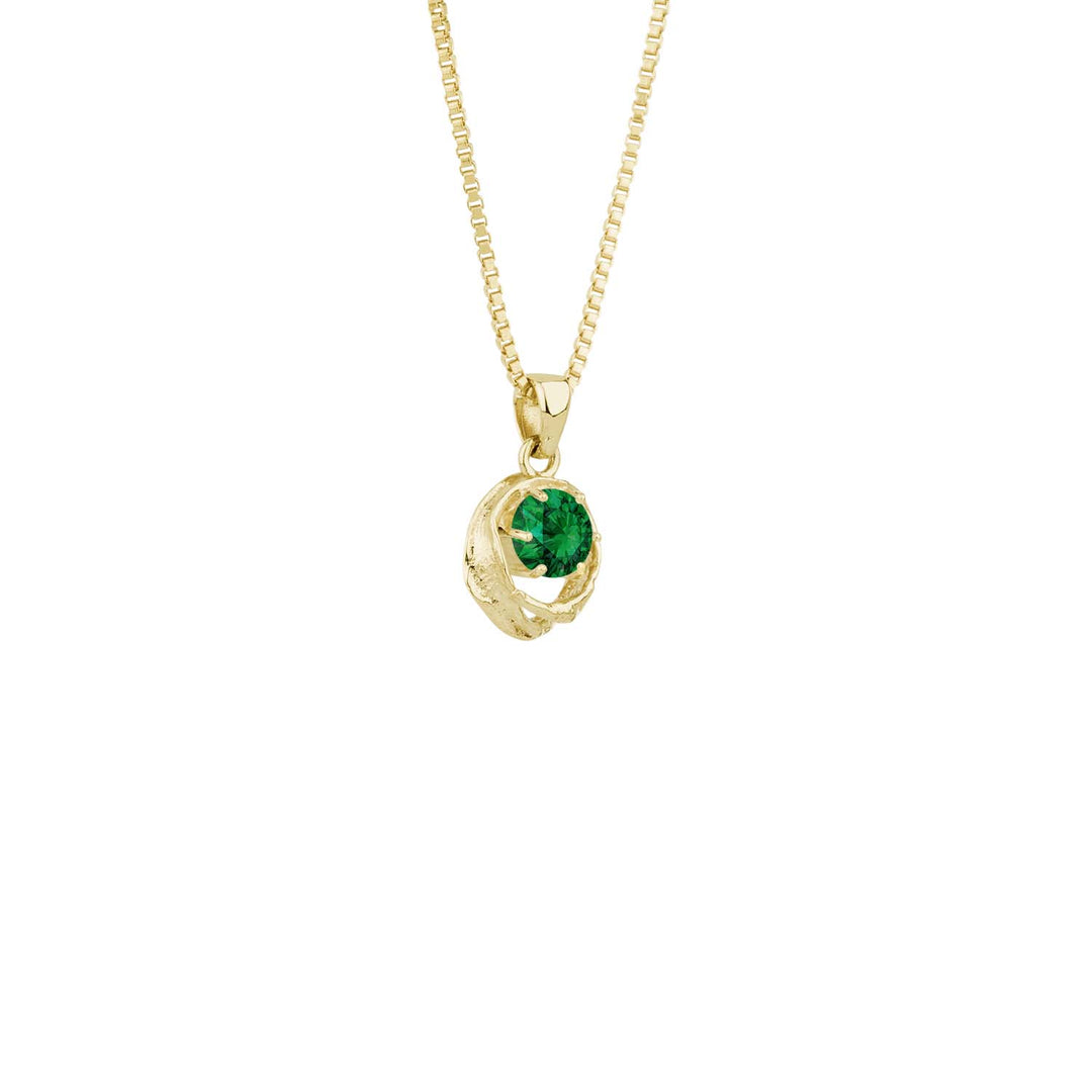Gullhálsmen með emerald
