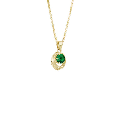 Gullhálsmen með emerald