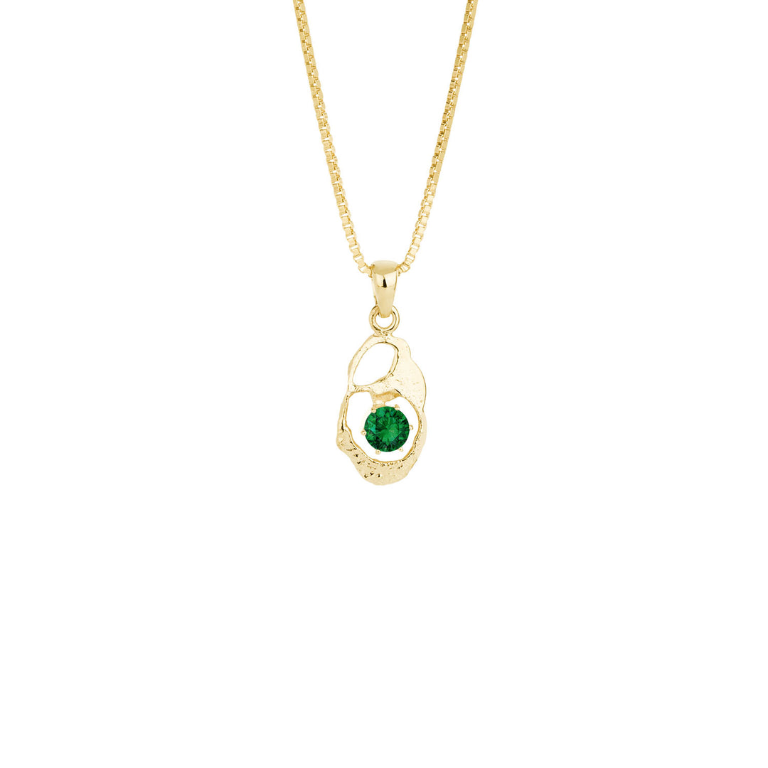 Gullhálsmen með emerald