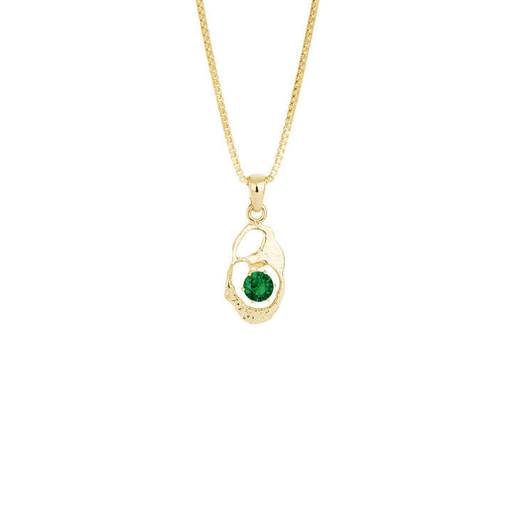 Gullhálsmen með emerald