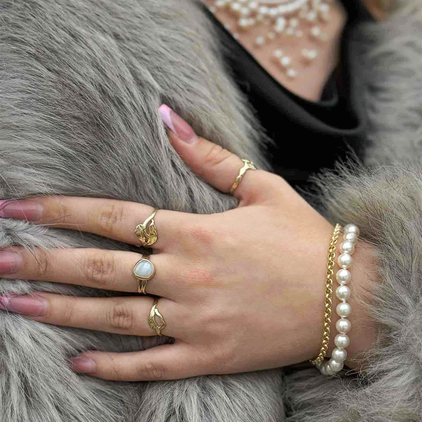 Perluarmband 6,5 mm