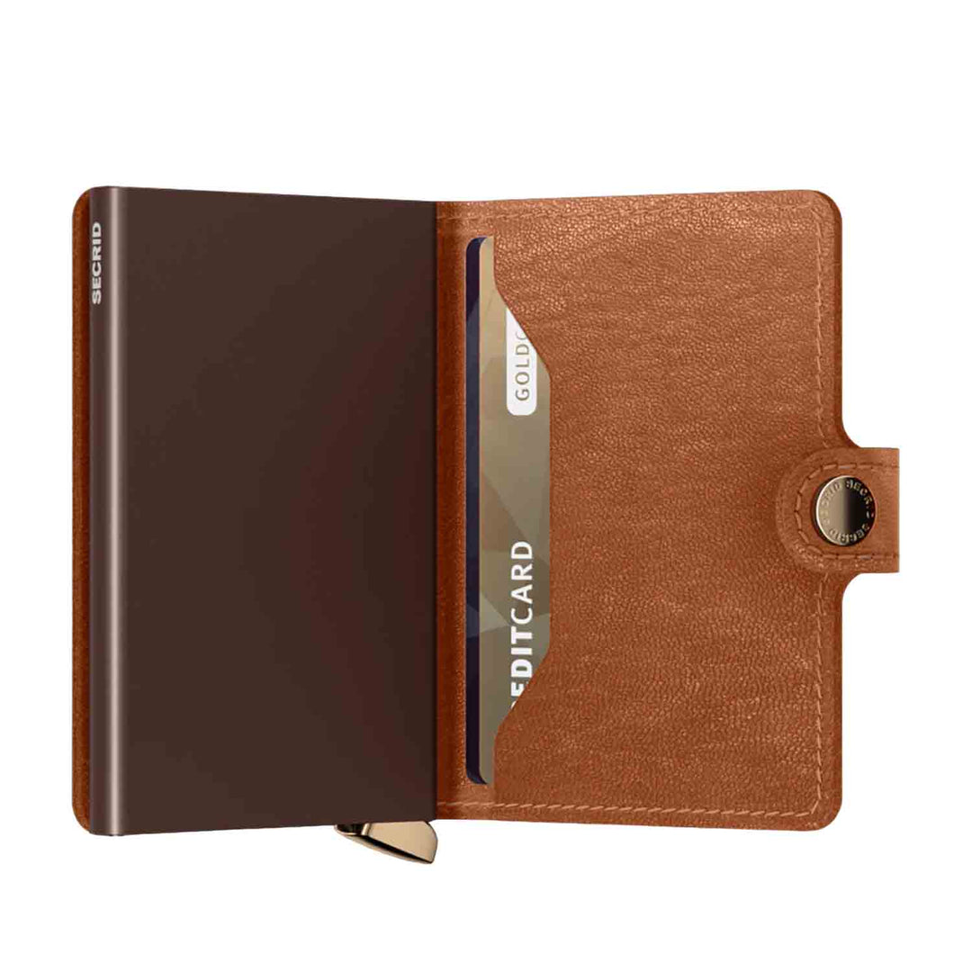 Secrid Miniwallet - Premium Lines Cognac