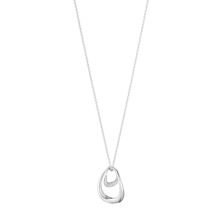 Silfurhálsmen með demöntum - Georg Jensen