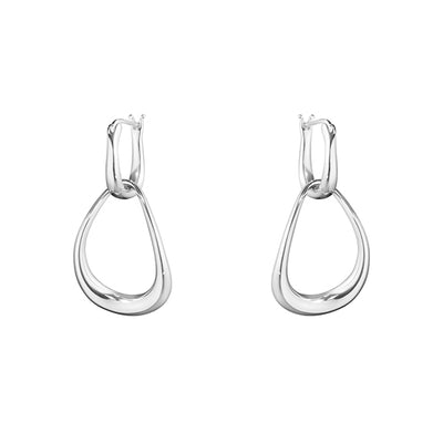 Silfur eyrnalokkar - Georg Jensen - Jens