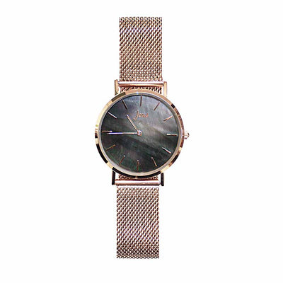 Norðurljósa úr með svartri perlu - 36 mm skífa