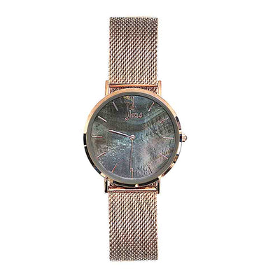 Norðurljósa úr með svartri perlu - 40 mm skífa