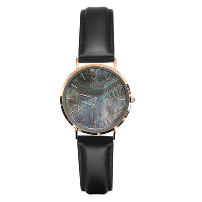 Norðurljósa úr með svartri perlu - 40 mm skífa