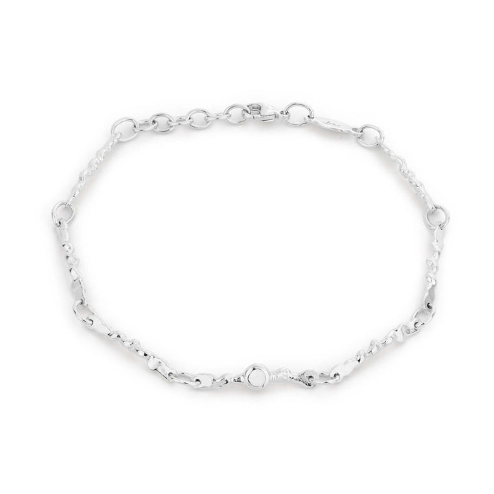 Silfurarmband með íslenskum steini