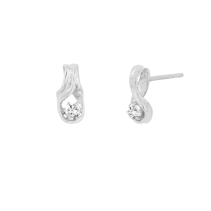 Silfureyrnalokkar með zirconia - Eilífð