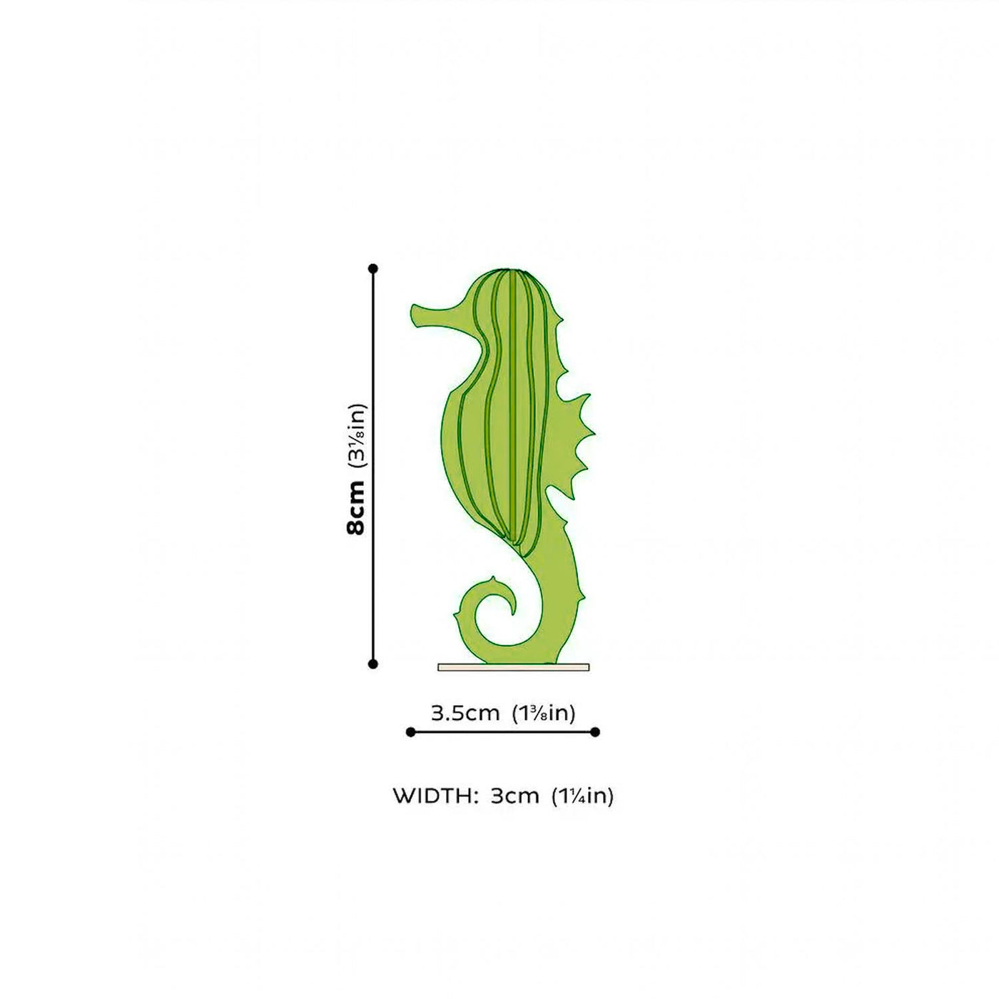 Sæhestur - 8 cm