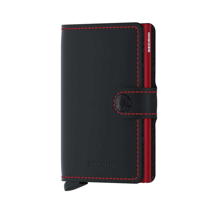 Secrid Miniwallet - Matte Black &amp; Red