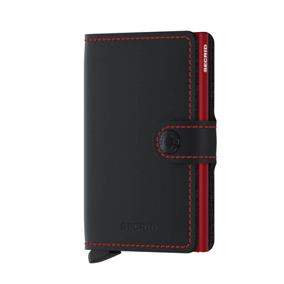 Secrid Miniwallet - Matte Black & Red