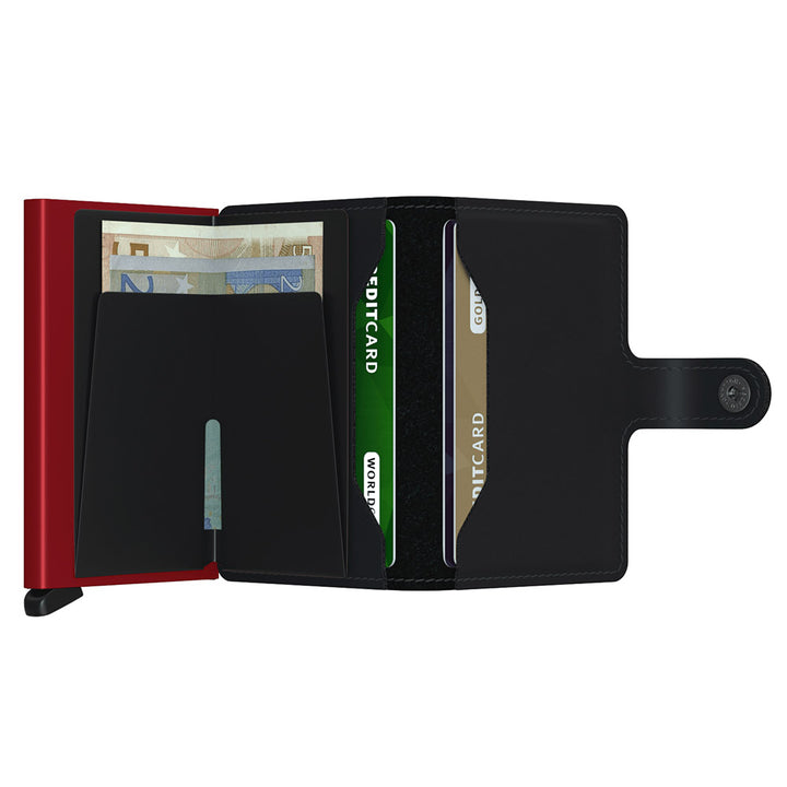 Secrid Miniwallet - Matte Black &amp; Red