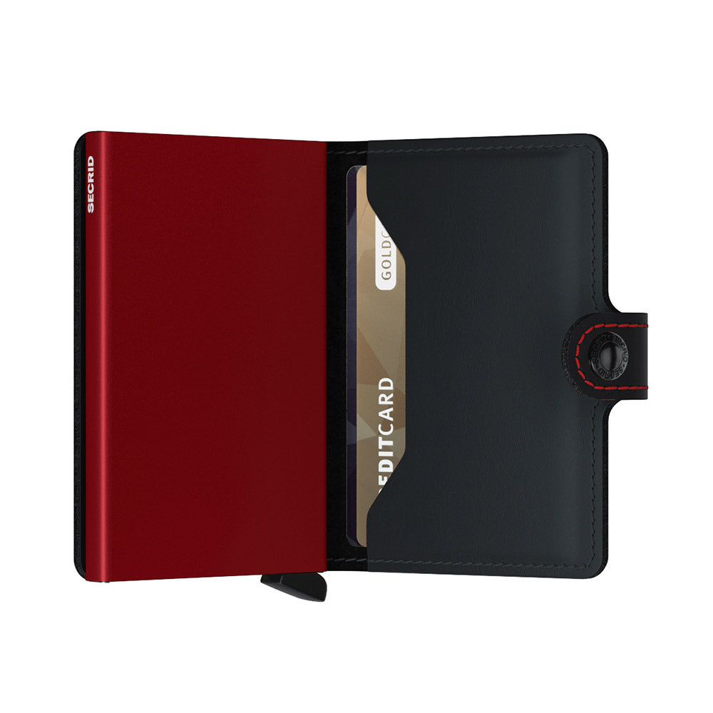 Secrid Miniwallet - Matte Black &amp; Red