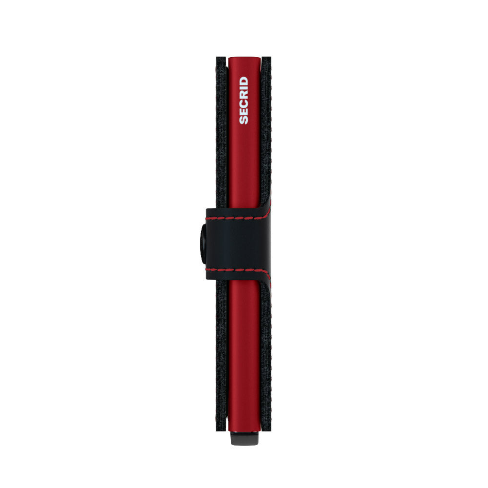 Secrid Miniwallet - Matte Black &amp; Red