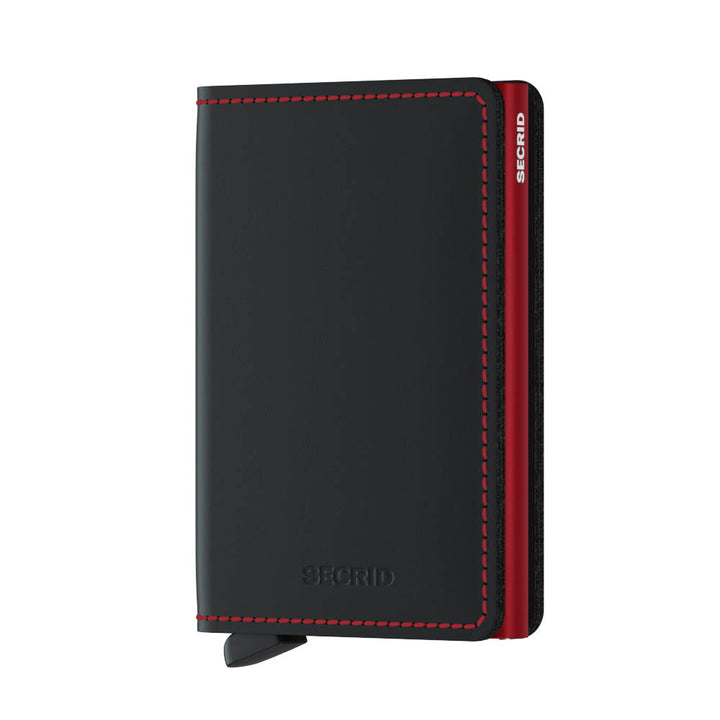 Secrid Slimwallet - Matte Black &amp; Red
