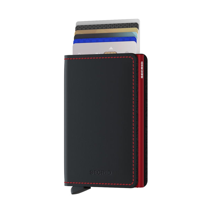 Secrid Slimwallet - Matte Black &amp; Red