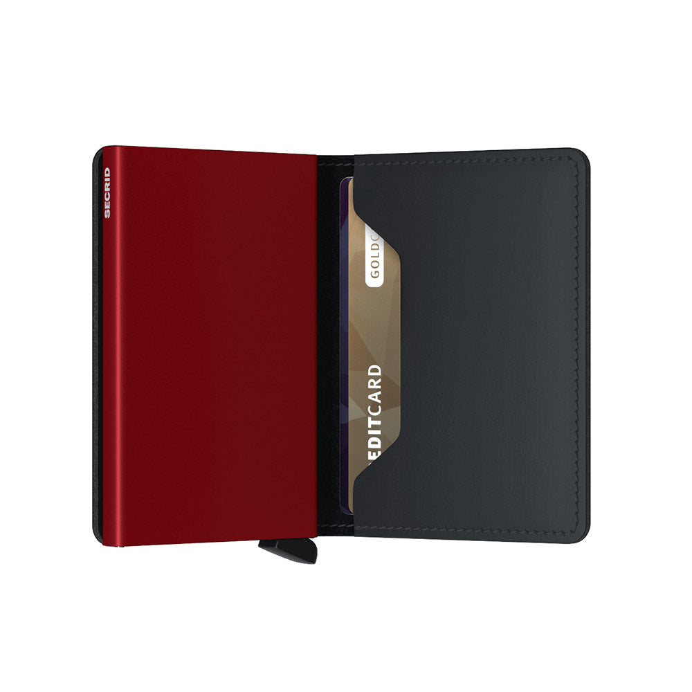 Secrid Slimwallet - Matte Black &amp; Red