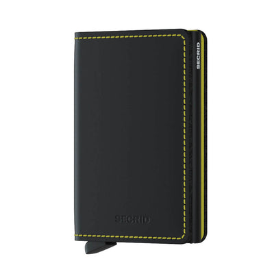 Secrid Slimwallet - Matte Black & Yellow