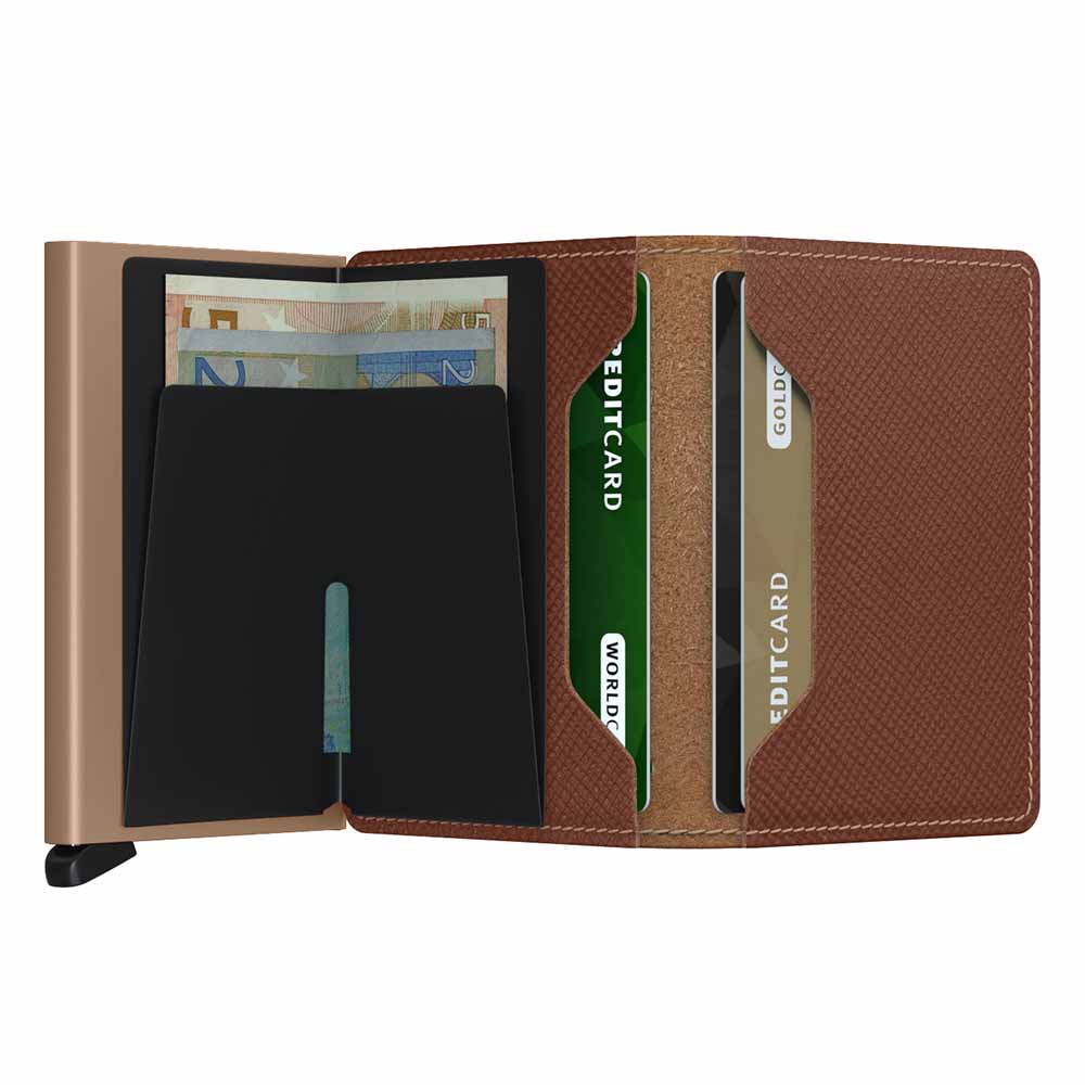 Secrid Slimwallet - Saffiano Caramel