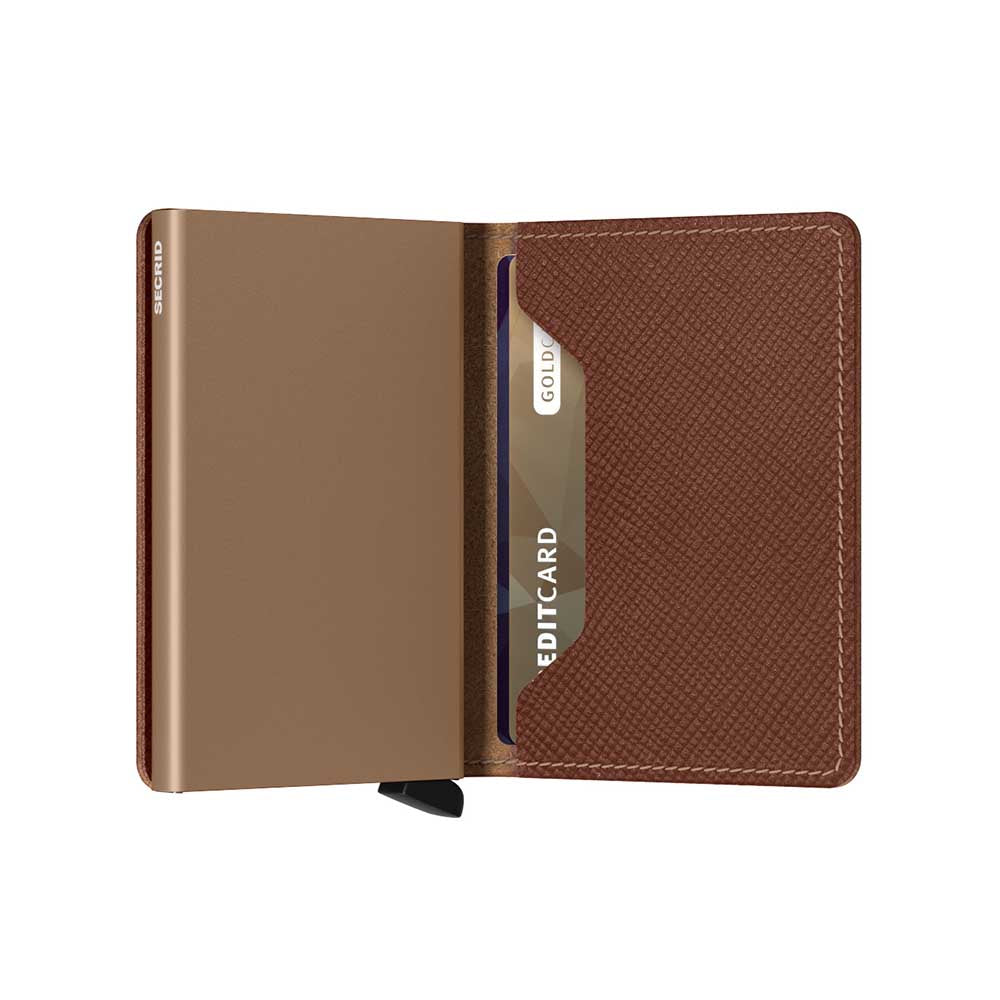 Secrid Slimwallet - Saffiano Caramel