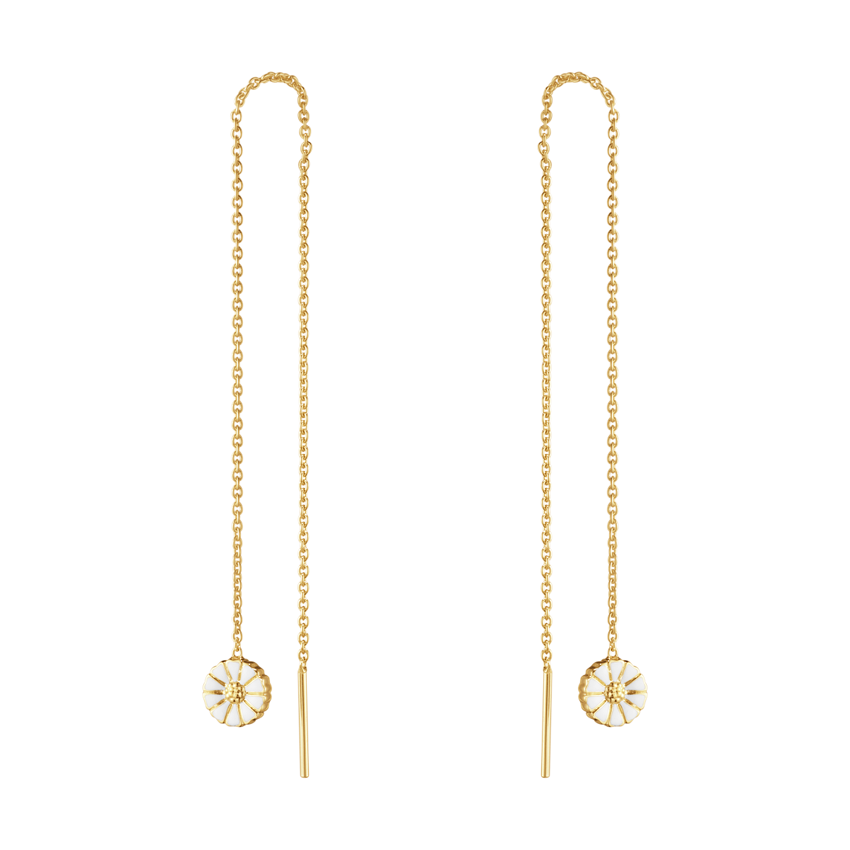 Gylltir eyrnalokkar - Georg Jensen