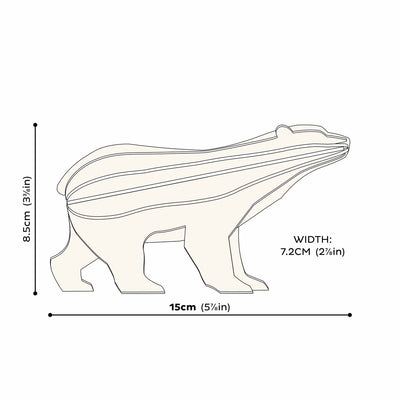 Ísbjörn - 15 cm