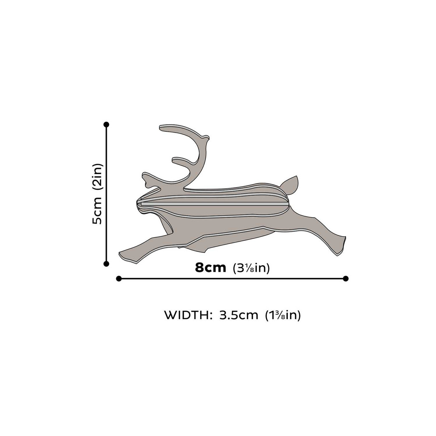 Hreindýr - 8 cm