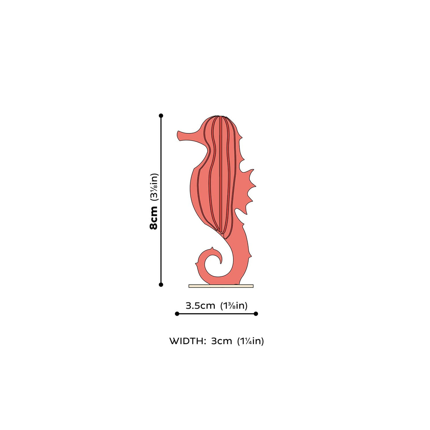 Sæhestur - 8 cm